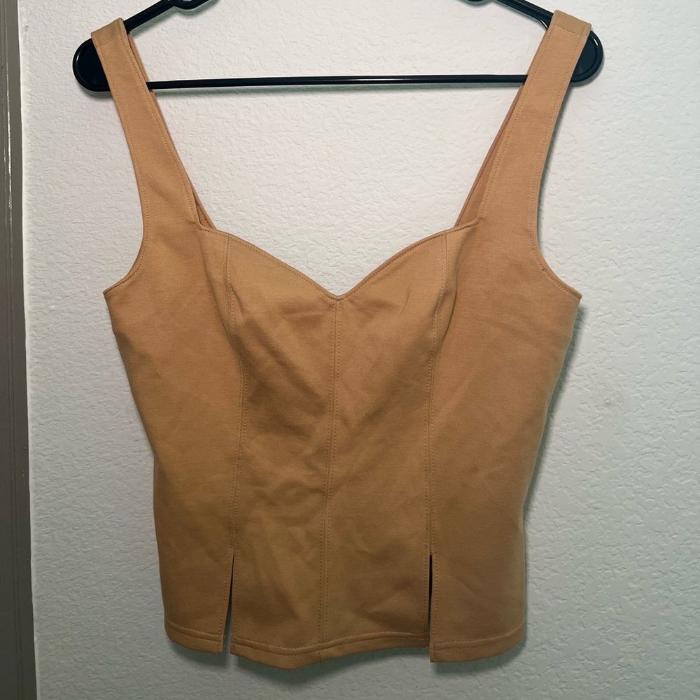 REVOLVE- LPA Brown sleeveless blouse